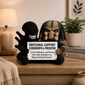 Emotional Support Xenomorph & Predator - Handcrafted Crochet Special Duo Edition (4 size)