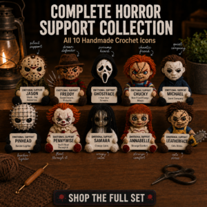 Complete Horror Support Collection – Emotional Support Crochet Bundle | Full 10-Piece Set (15cm)