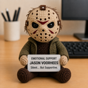 Emotional Support Jason Voorhees - Handcrafted Crochet Horror Collector Doll(12 cm|15 cm|20 cm|30 cm)