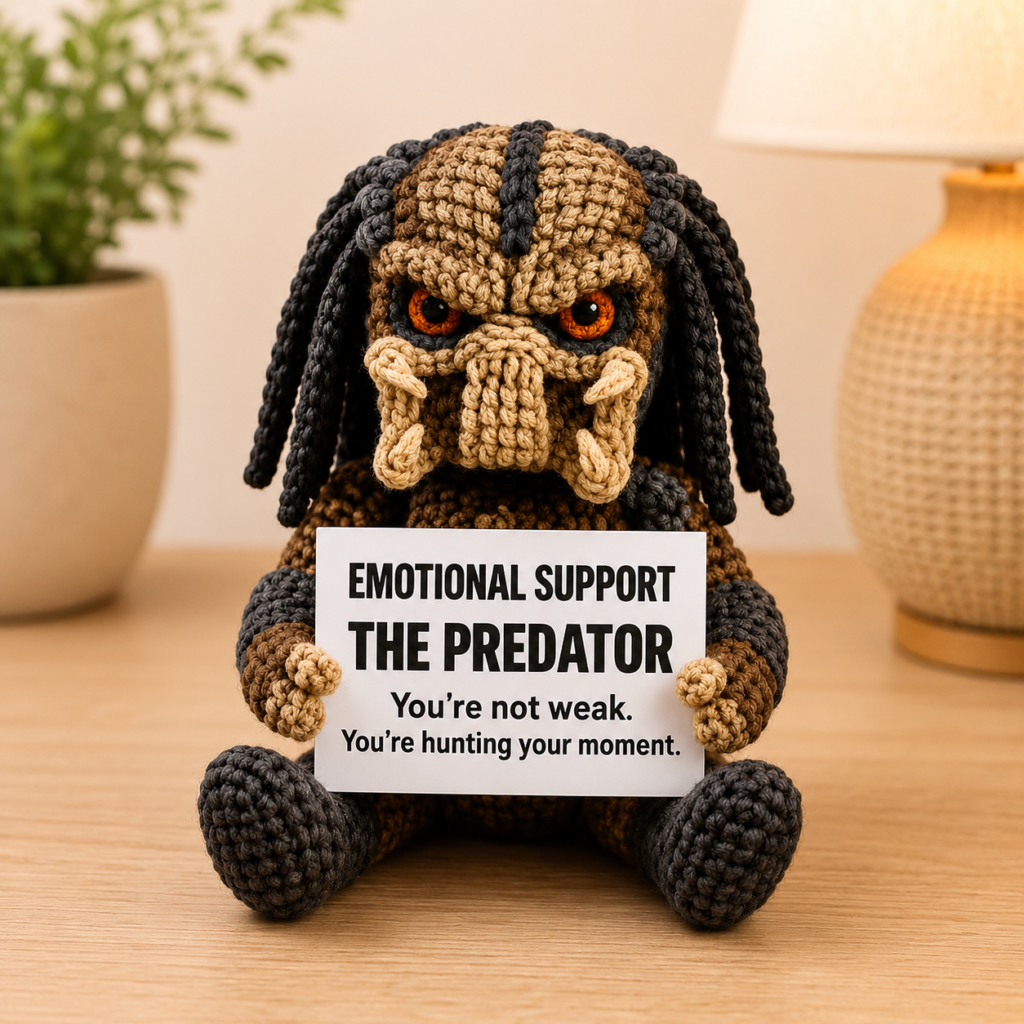 Emotional Support The Predator - Handcrafted Crochet Collector Doll(4 size)