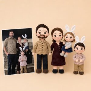 Personalized Custom Crochet Family Dolls