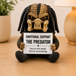 Emotional Support Predator (You're Recovering Edition) - Handcrafted Crochet Collector Doll(4 size)