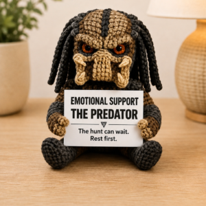 Emotional Support Predator (Lower Your Guard Edition) - Handcrafted Crochet Collector Doll(4 size)
