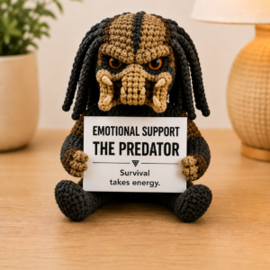 Emotional Support Predator (Survival Takes Energy Edition) - Handcrafted Crochet Collector Doll(4 size)