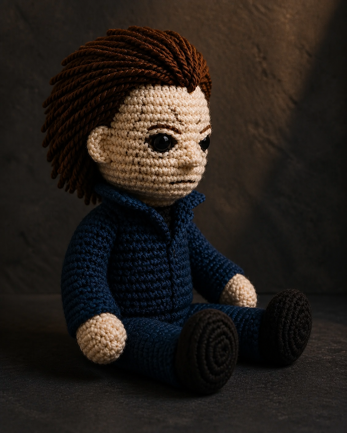 Emotional Support Michael Myers (Quiet Souls) - Handcrafted Crochet Horror Collector Doll(12 cm| 15 cm| 20 cm| 30 cm) - Image 4