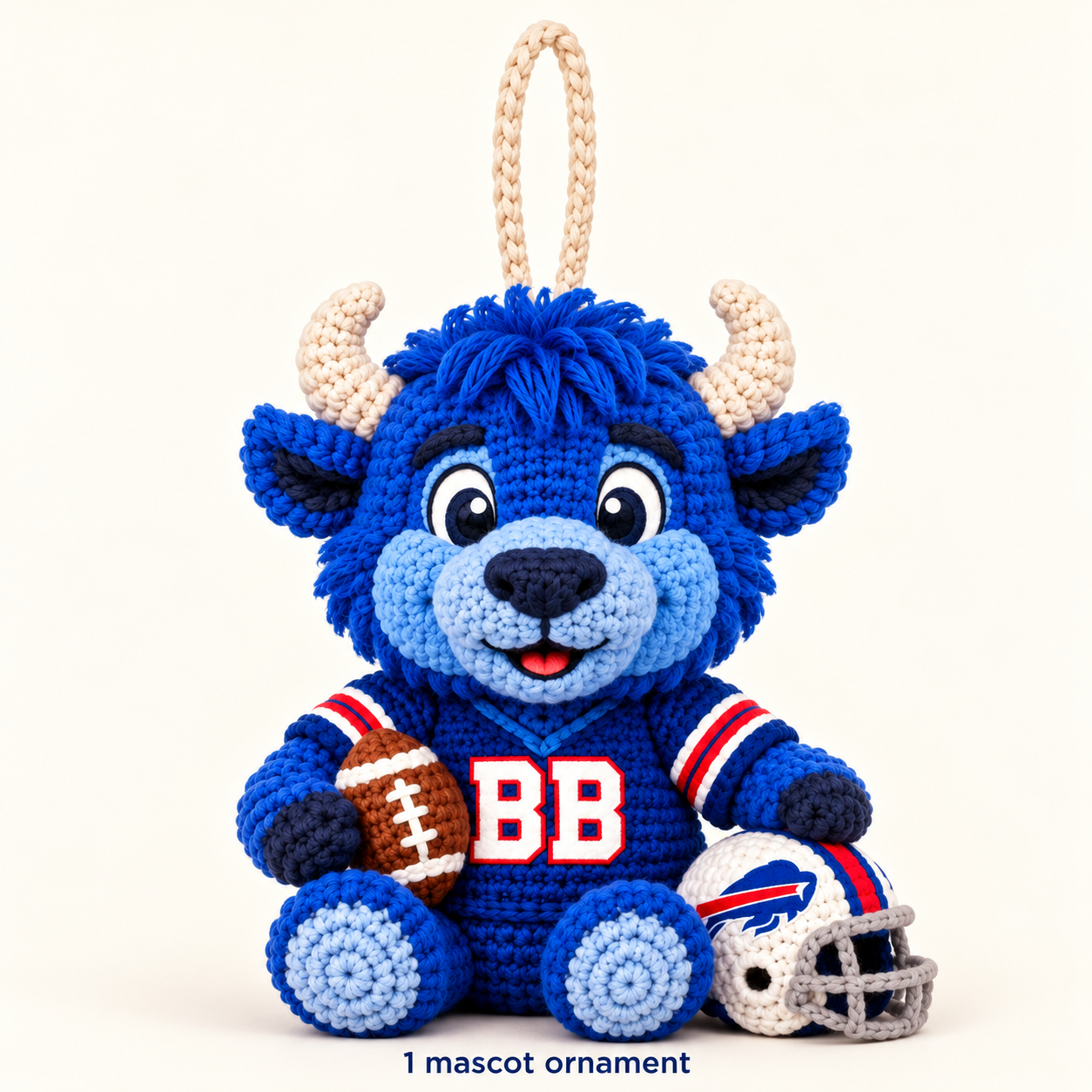 Custom Let's Go Bill Game Day Buddy Ornament Doll – Gift for Diehard Fans - Image 5