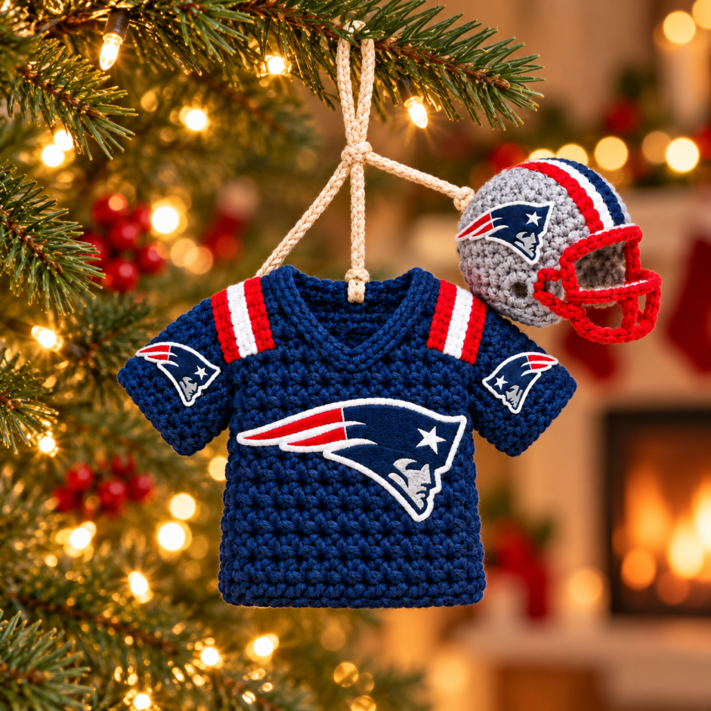 Crochet PAT Jersey & Helmet Ornament,Handmade Christmas Gift for PAT Fans