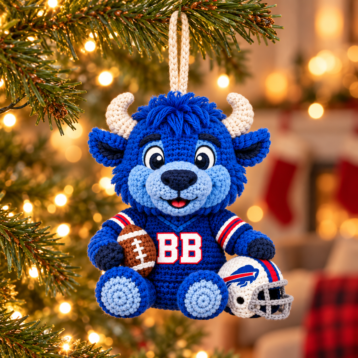 Custom Let's Go Bill Game Day Buddy Ornament Doll – Gift for Diehard Fans - Image 4