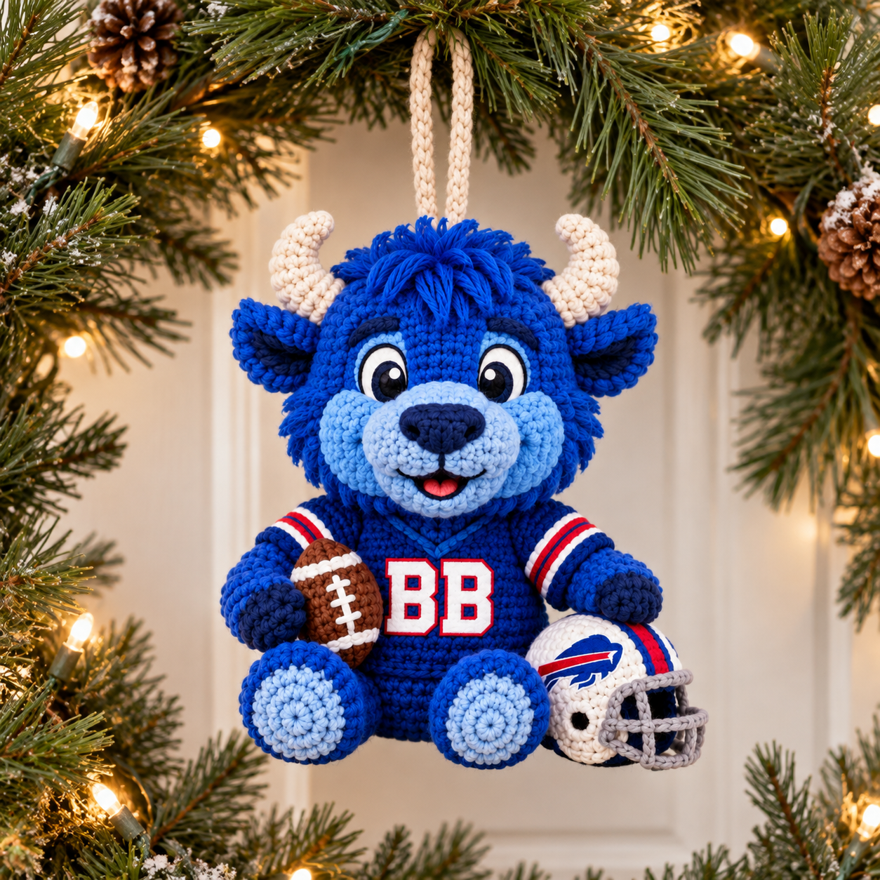 Custom Let's Go Bill Game Day Buddy Ornament Doll – Gift for Diehard Fans - Image 2