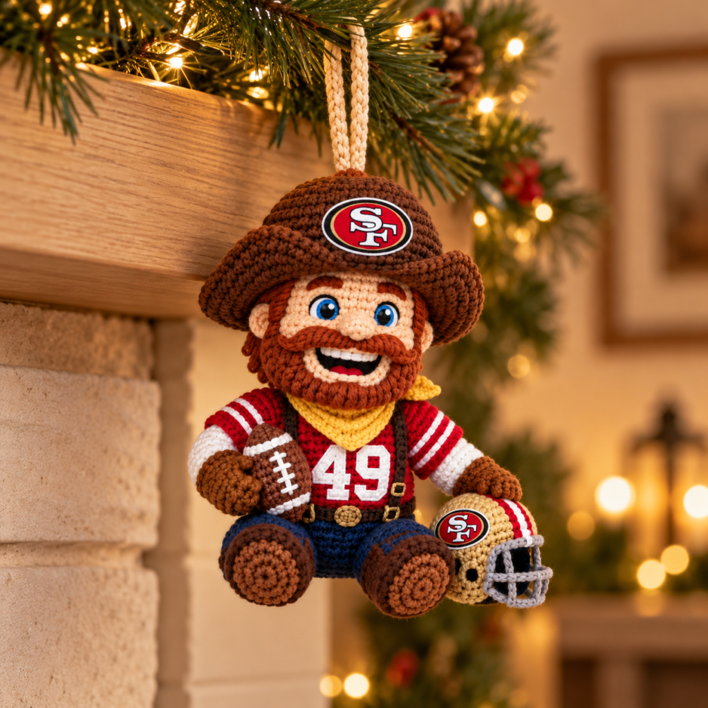 Custom Let's Go 49ers Game Day Buddy Ornament Doll – Gift for Diehard Fans