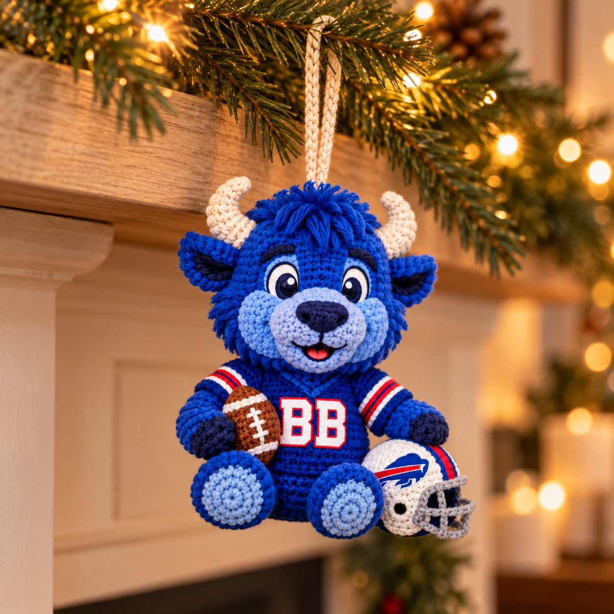 Custom Let's Go Bill Game Day Buddy Ornament Doll – Gift for Diehard Fans
